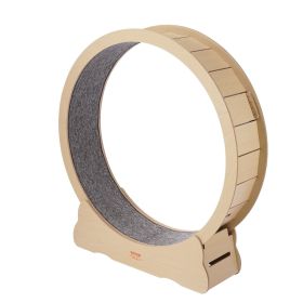 Wooden Cat Exercise Wheel, 52" Large Cat Treadmill Wheel for Indoor Cats
